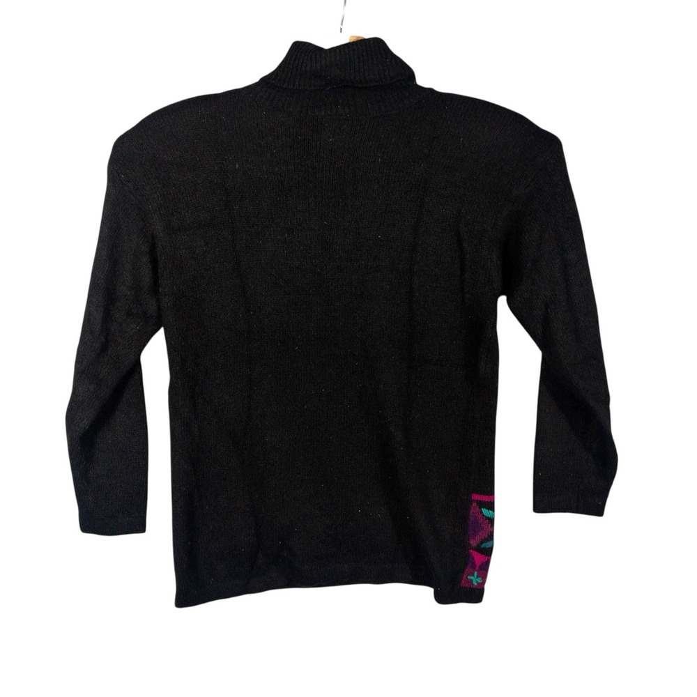 Vtg NWT Boundary Waters Argyle Geometric Sweater Silk Rabbit Hair Wool Womens‎ M - Picture 2 of 10